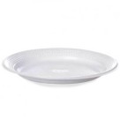 Prato Descartavel Raso 26Cm Com 10 unidades Branco