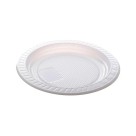Prato Descartavel Raso 26Cm Com 10 unidades Branco