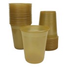 Copo Descartavel 200ml Com 50 unidades Dourado