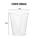 Copo Plastico Descartavel Translucido com 200ml 100 unidades