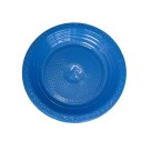 Prato Descartável Raso 15cm Sobremesa Azul Neon