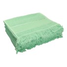 Toalhas De Lavabo Social Com Franja Escolar Boca Felpa Verde Agua