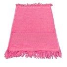 Toalhas De Lavabo Social Com Franja Escolar Boca Felpa Rosa