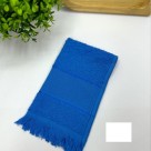 Toalhas De Lavabo Social Com Franja Escolar Boca Felpa Azul