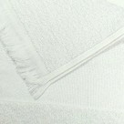Toalha De Lavabo Social Com Franja Escolar Boca Felpa Branco