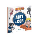 Livro Arte e Cor Naruto com Muitos Desenhos Educativo 36 Paginas