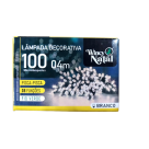 Pisca Arroz Branco Quente com Controle 8 Funções para Decoração e Enfeite de Arvore de Natal