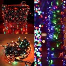 Pisca Arroz Colorido com Controle 8 Funções para Decoração e Enfeite de Arvore de Natal