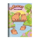 Livro De Pintura Infantil Ler E Colorir Capivaras - Sortido