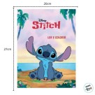 Livro Ler e colorir Stitch Folheto Disney