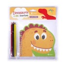 Livro para Colorir Dinossauro com Lapis de Cor Infantil