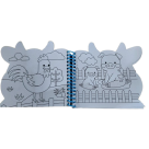 Livro Pop Cores Divertidas Com Lápis de Cor Fazenda Animais