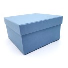 Caixa Cartonada Retangulares 33 x 24 x 14 cm Azul Bebe Papelão Rígido
