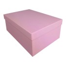 Caixa Cartonada Retangulares 33 x 24 x 14 cm Rosa Bebe Papelão Rígido