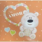 Caixa De Presente Infantil Ursinho Com Amor 23x16x9cm