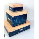 Caixa de Presente Retangular 35x23x9cm Estampada Grace 