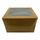 Caixa Multiuso com Visor Papel Kraft 33x24x14cm Visor de Acetato