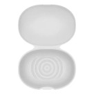 Porta Sabonete De Barra Saboneteira Plástica Atoxica Soft Branco