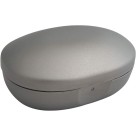 Porta Sabonete De Barra Saboneteira Plástica Atoxica Soft Prata