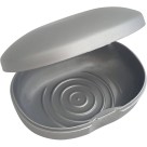 Porta Sabonete De Barra Saboneteira Plástica Atoxica Soft Prata