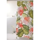Cortina Box Banheiro Estampada com 5 Ganchos Chuveiro 198x180cm
