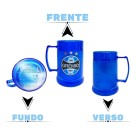 Caneca Gel 300ml  Grêmio Para Bebida com Caixa Presenteavel