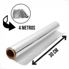 Papel Aluminio 30 Cm 4 Metros Cozinhar Forno Congelar
