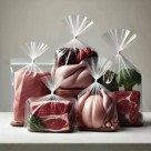 Bobina Plastica Multiuso Picotada Embalagem Frutas, Carnes, Verduras Uso Geral