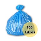 Rolo Saco de Lixo Plastico Cor Azul Capacidade 100 Litros com 5 unidades
