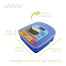 Porta Sanduiche Sanduicheira de Plastico Pratica e Compacta para o Dia a Dia