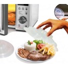 Tampa Para Microondas Protetora de Alimentos 25,7 cm Pode Ser Usado Com Prato de Comida Incolor 