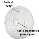 Tampa Para Microondas Protetora de Alimentos 21,7 cm Pode Ser Usado Com Prato de Comida Incolor 