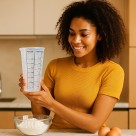 Copo Medidor Plástico Graduado Multiuso 500ml