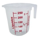 Jarra Plástica Graduada 250ml Para Receitas