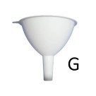 Funil de Plastico Grande 12,5cmx12cm Branco Utensilio Domestico Cozinha
