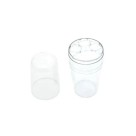 Porta Escova e Creme Dental com Tampa Premium Cristal
