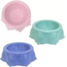 Comedouro P/Caes Plastico Formato Pata Pequeno