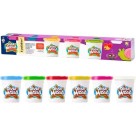 Conjunto Massinha Kit Com 6 Potinhos Sortidos Diver Massa Colorido