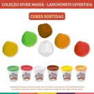 Massa Massinha Modelar Com 5 Acessórios Lanchonete Divertida