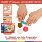 Massa Massinha Modelar Com 5 Acessórios Lanchonete Divertida