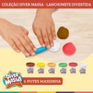 Massa Massinha Modelar Com 5 Acessórios Lanchonete Divertida