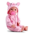 Boneca New Born Brincando De Pijama Menina  com Acessorios