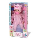 Boneca New Born Brincando De Pijama Menina  com Acessorios