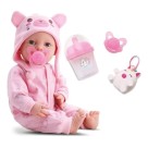 Boneca New Born Brincando De Pijama Menina  com Acessorios