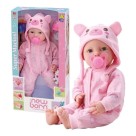 Boneca New Born Brincando De Pijama Menina  com Acessorios