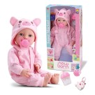 Boneca New Born Brincando De Pijama Menina  com Acessorios