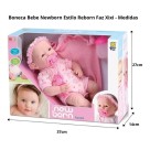 Boneca Bebe Newborn Faz Xixi Com Mamadeira Chupeta E Fralda