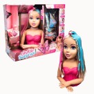 Boneca Diver Surprise Hair Style Busto com Acessórios para Pentear e Maquiar 
