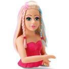 Boneca Diver Surprise Hair Style Busto com Acessórios para Pentear e Maquiar 