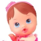 Boneca Bebe Little Dolls Faz Xixi Alive Menina com Penico e Mamadeira